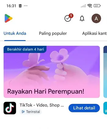 Buka Google Play Store